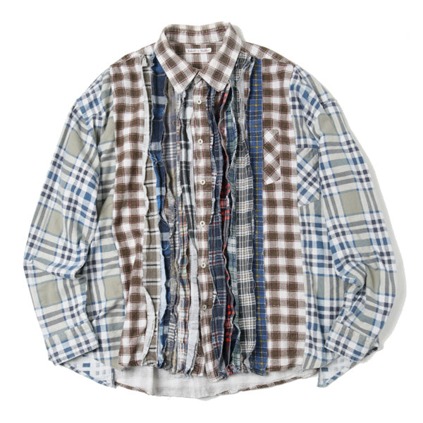 Flannel Shirt - Ribbon Shirt / Wide 4