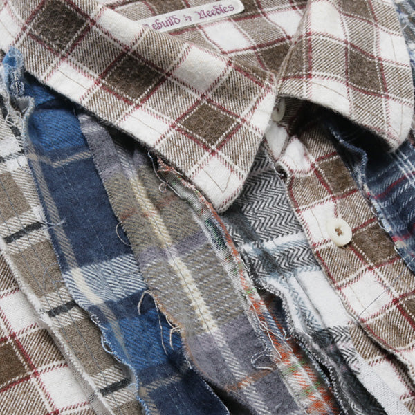 Flannel Shirt - Ribbon Shirt / Wide 4