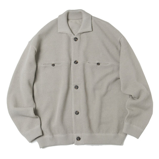 moss stitch blouson