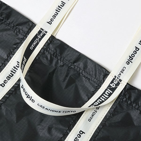 sail cloth logo tape tote
