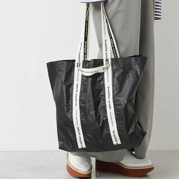 sail cloth logo tape tote