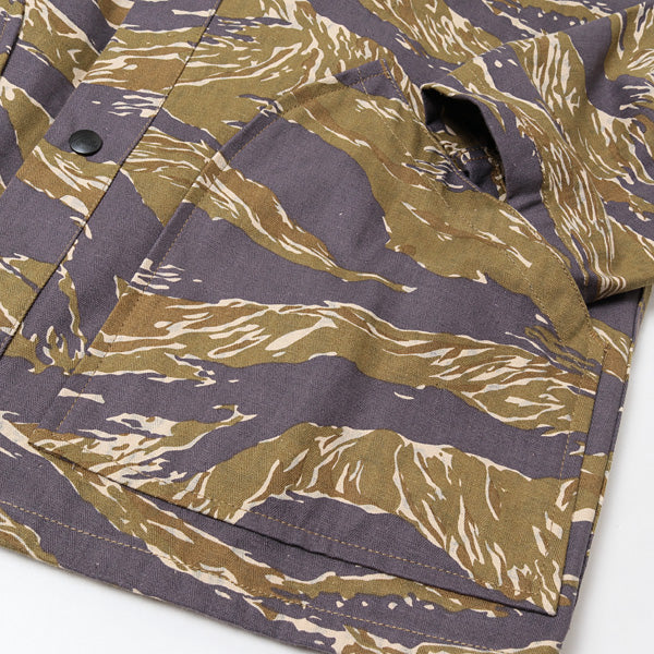Reversible Field Jacket-Cotton Herringbone/Print