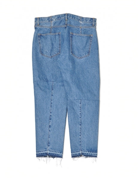 TWIST TAPPERD DENIM PANTS