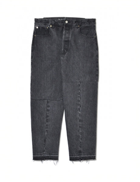 TWIST TAPPERD DENIM PANTS