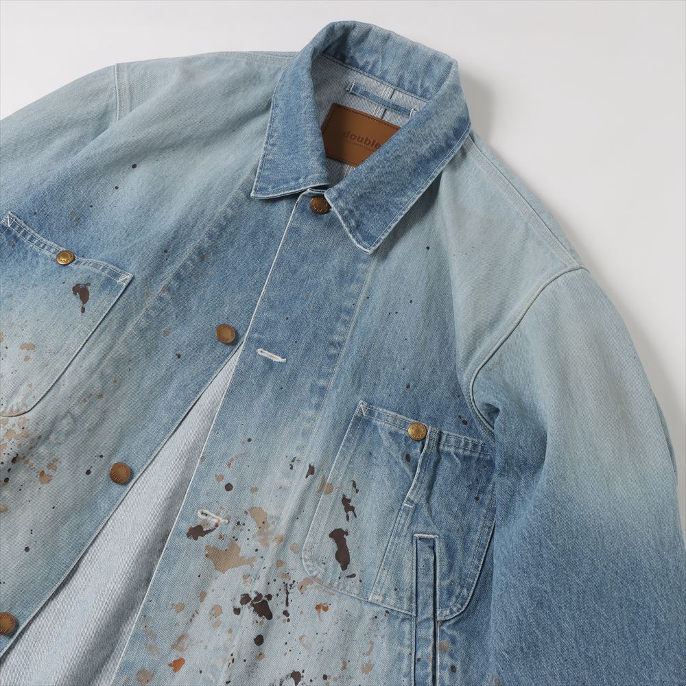 CUT OFF DENIM COVERALL