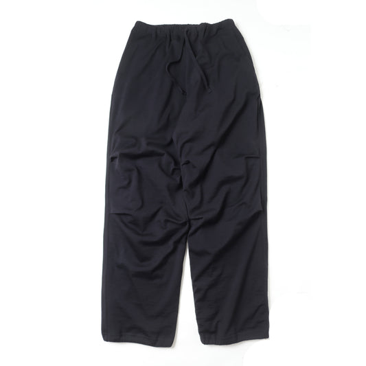 Wool knit knee-tuck pants