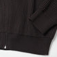 Stand Collared Double Rib Knit