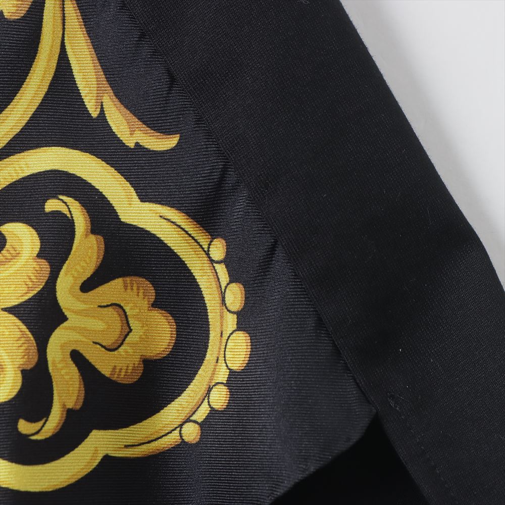 Cotton-filled jersey print AC/DC x silk scarf T001