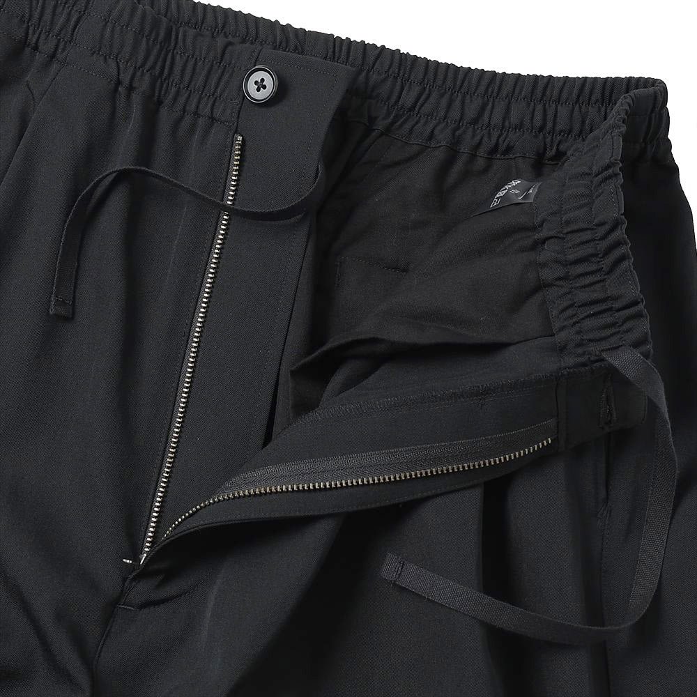 WOOL WIDE TRACK TROUSERS