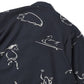 ORIGINAL PRINTED OPEN COLLAR SHIRTS (Animal Drawing) Long-sleeve