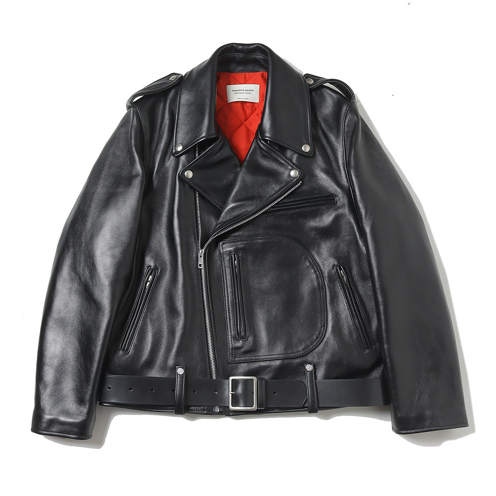 vintage leather BIG Dpocket ridersjacket