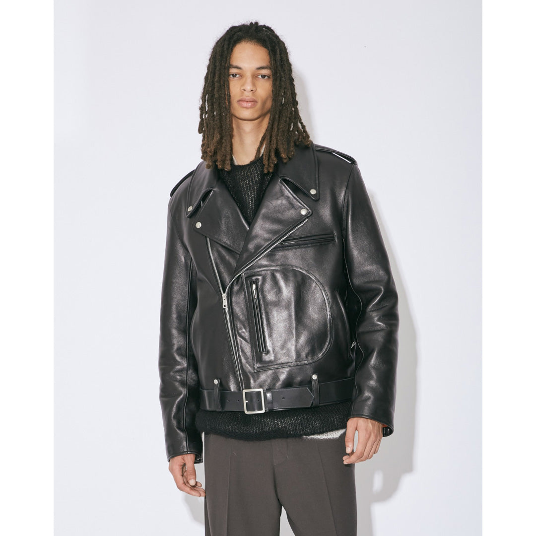 vintage leather BIG Dpocket ridersjacket