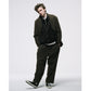 Wool Corduroy Wide Tapered Trousers
