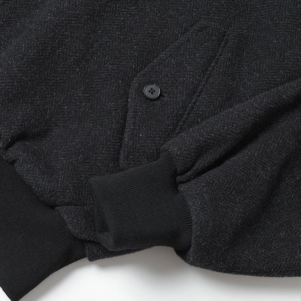 Silk Cashmere Tweed Harrington Jacket