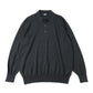 Wool Knit L/S Polo Shirts