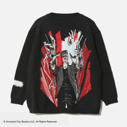 Frankenstein knitted pullover