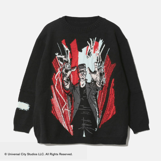 Frankenstein knitted pullover