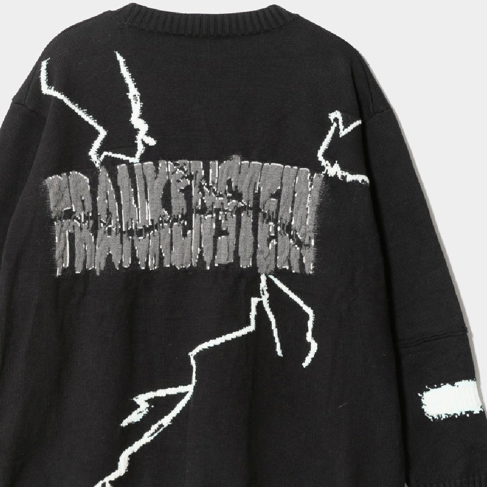 Frankenstein knitted pullover