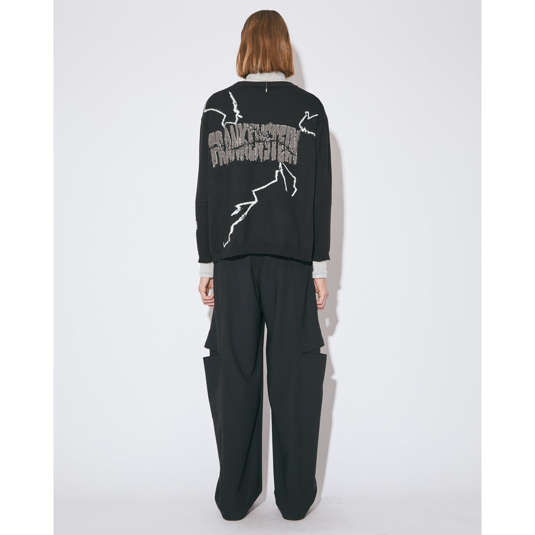 Frankenstein knitted pullover