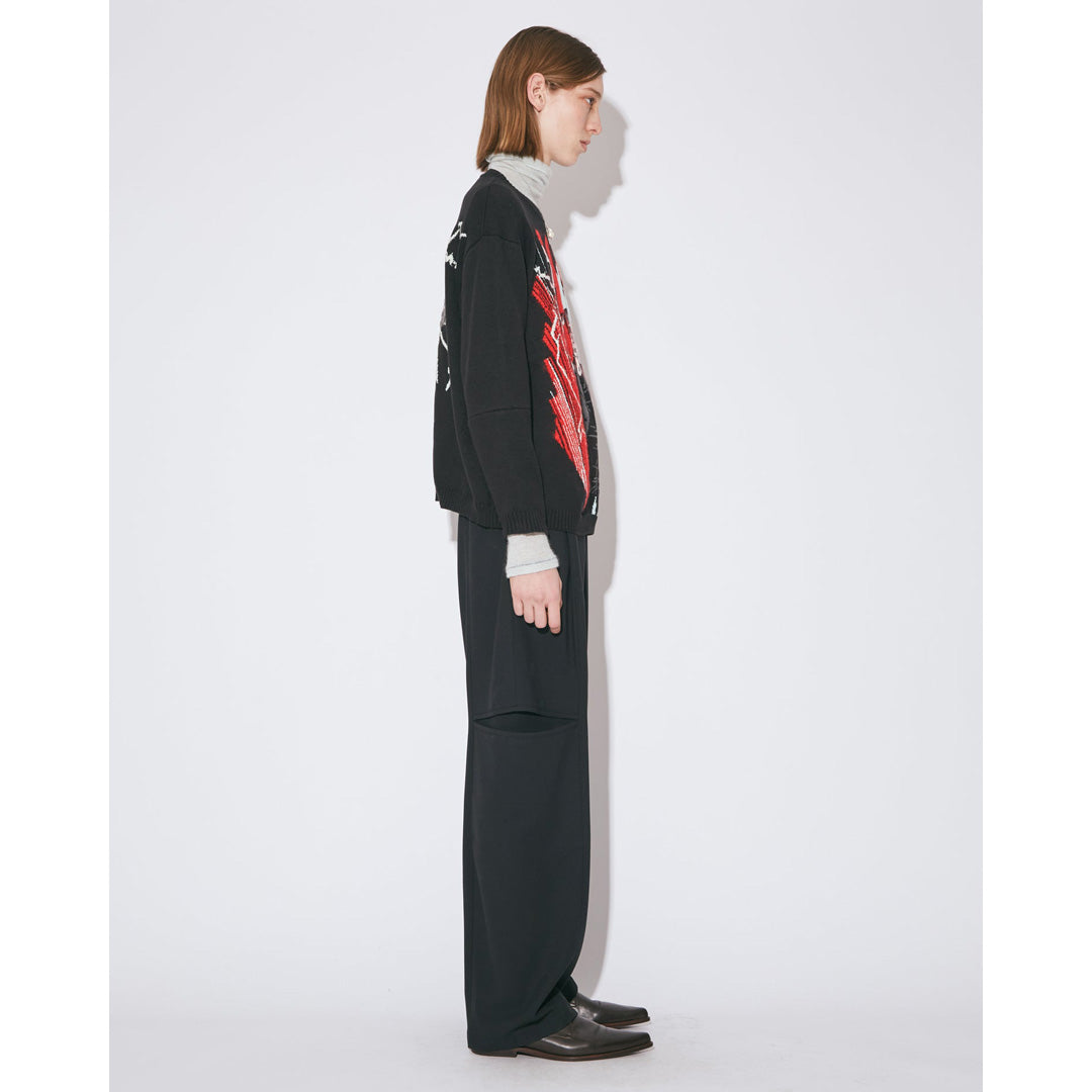 Frankenstein knitted pullover