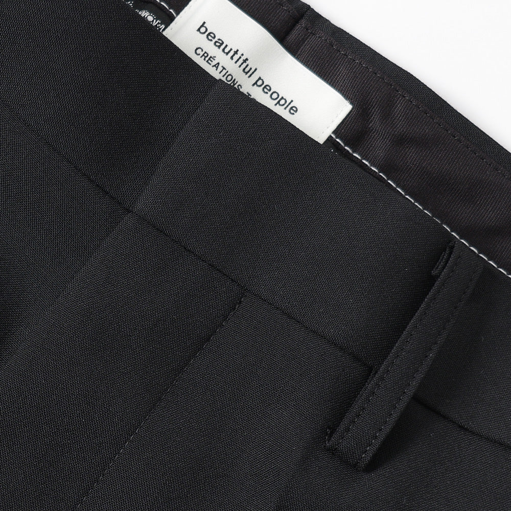 light wool tropical slim pants
