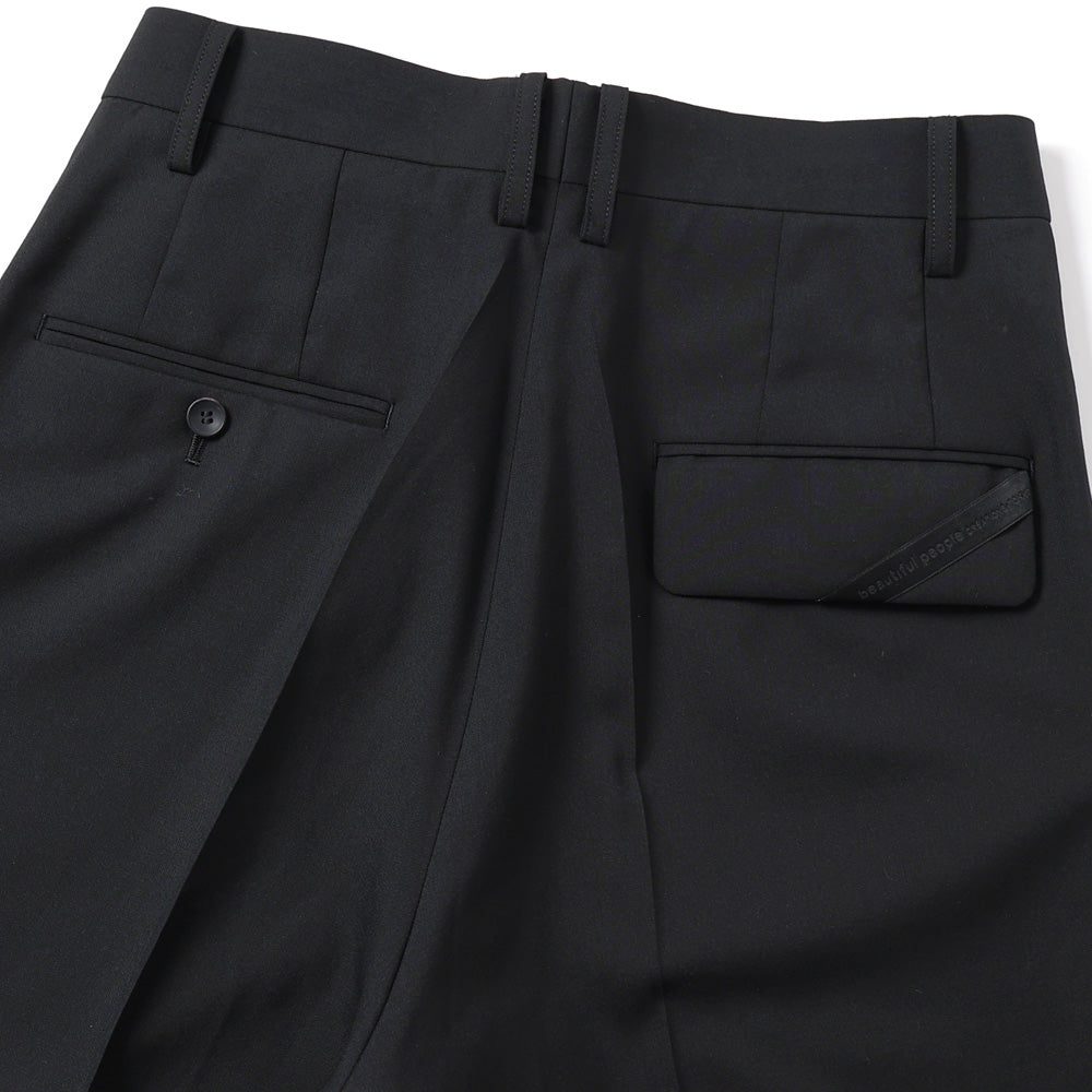 light wool tropical slim pants