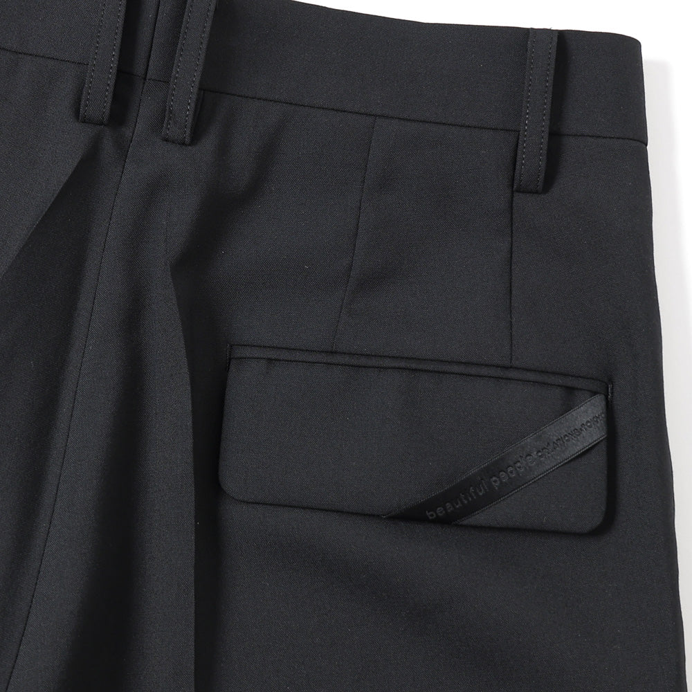 light wool tropical slim pants