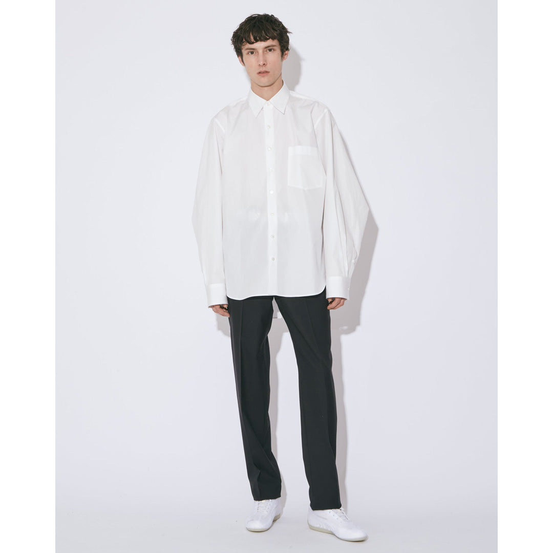 light wool tropical slim pants