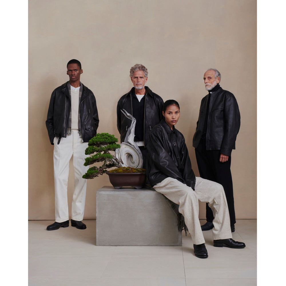 QUATER ZIP SILK NEP RIBED SHIRTS