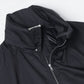 HARD TWIST POLYESTER SATIN LAMINATE ZIP BLOUSON