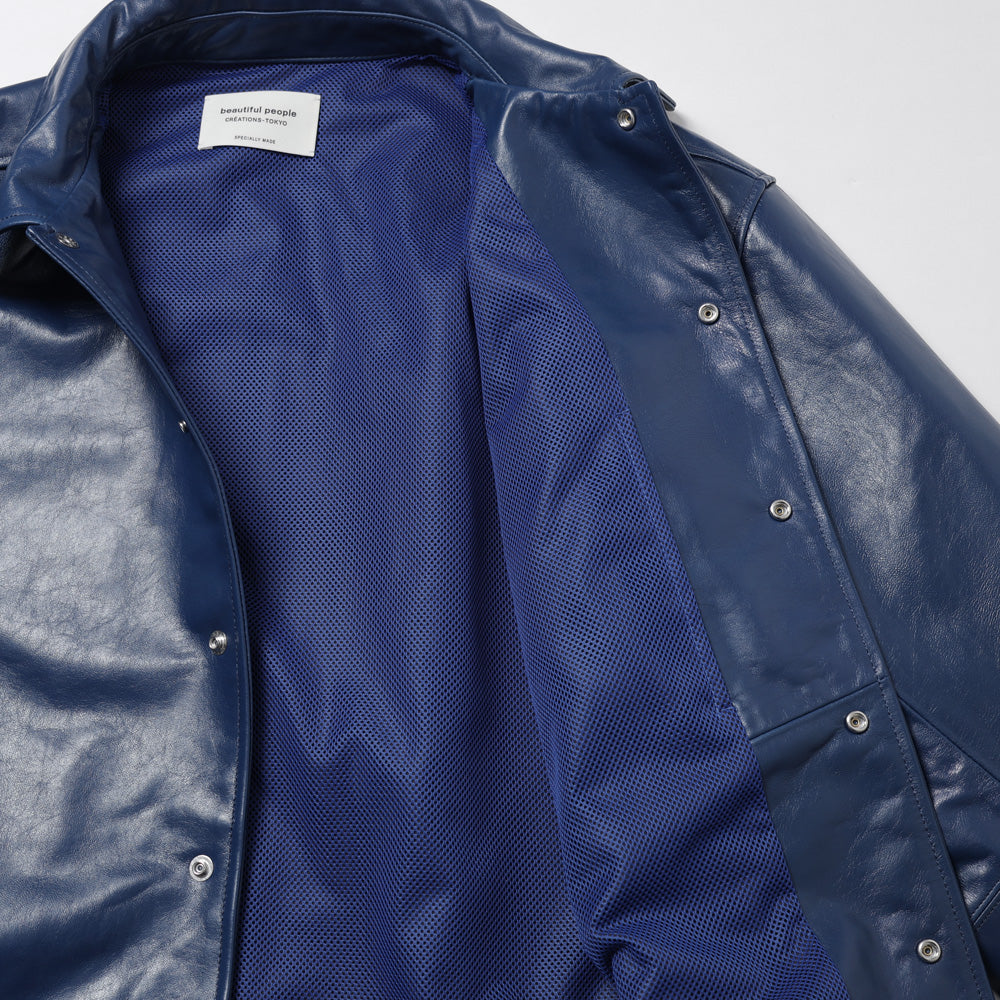 lamb leather coach jacket