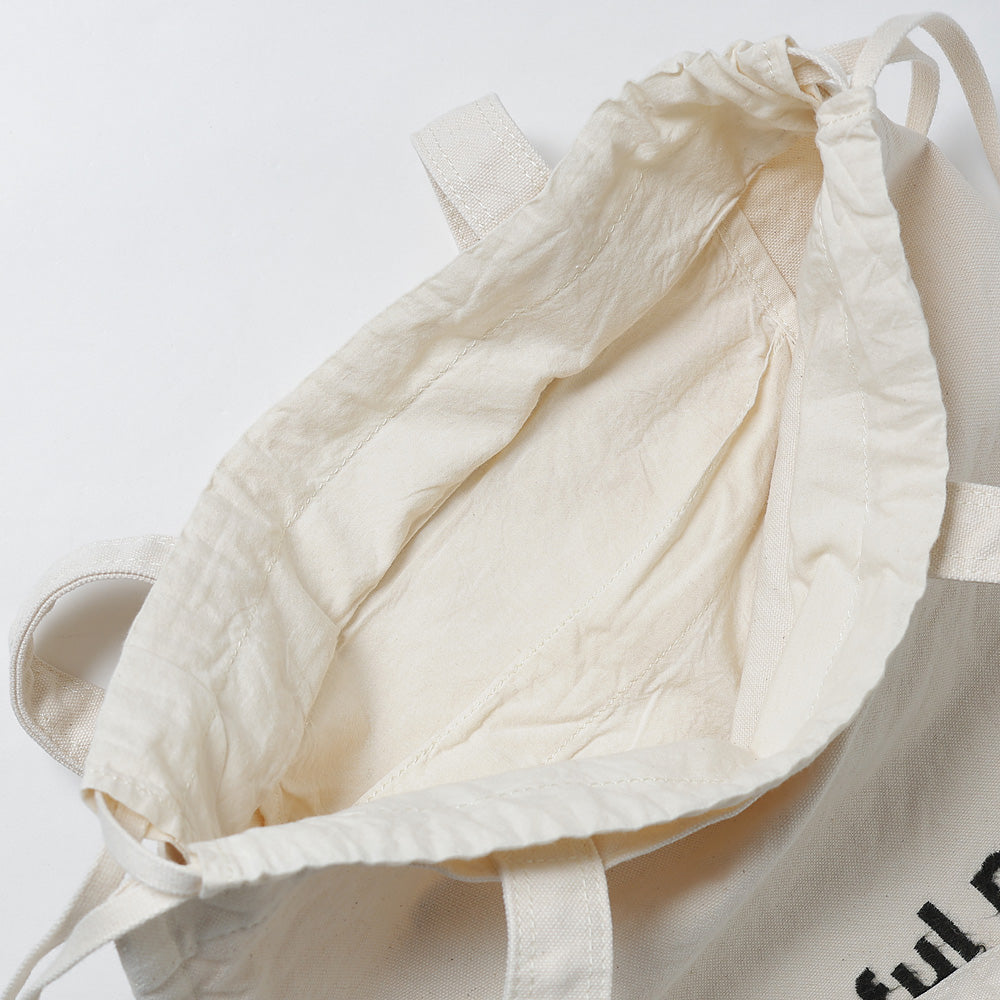 brushed logo gathering bag