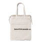 brushed logo gathering bag