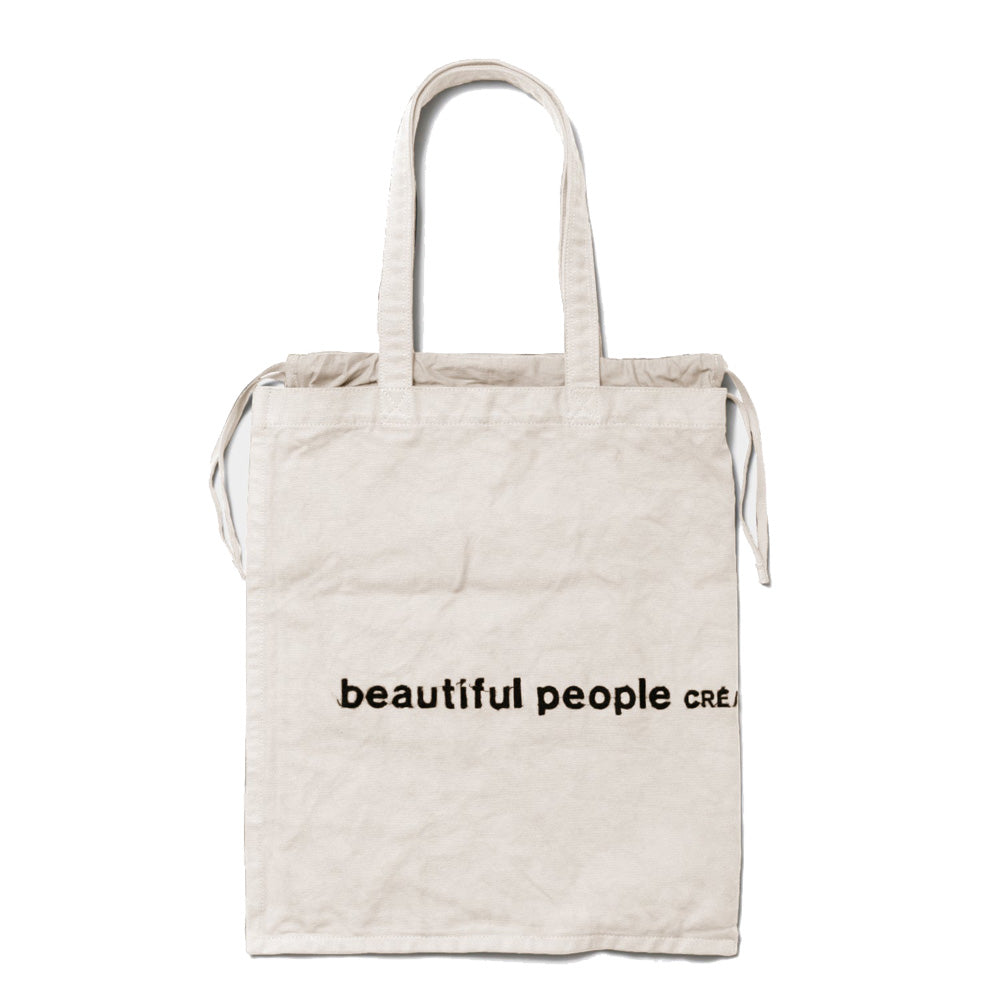 brushed logo gathering bag
