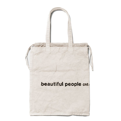 brushed logo gathering bag