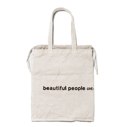 brushed logo gathering bag