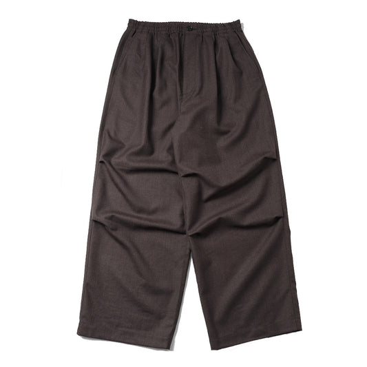 WOOL WIDE TRACK TROUSERS