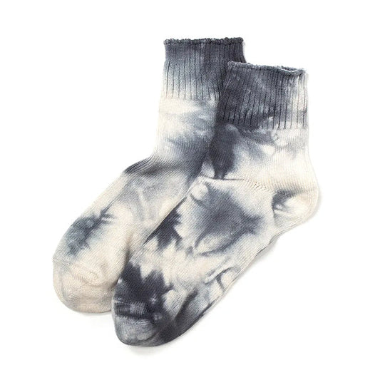 TIE-DYED ANKLE SOCKS C/N/PU