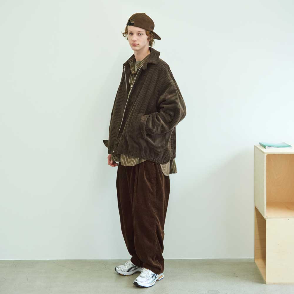 WIDE TWO TUCK PANTS(CORDUROY)