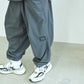 WIDE TAPERED EASY PANTS(NYLON)