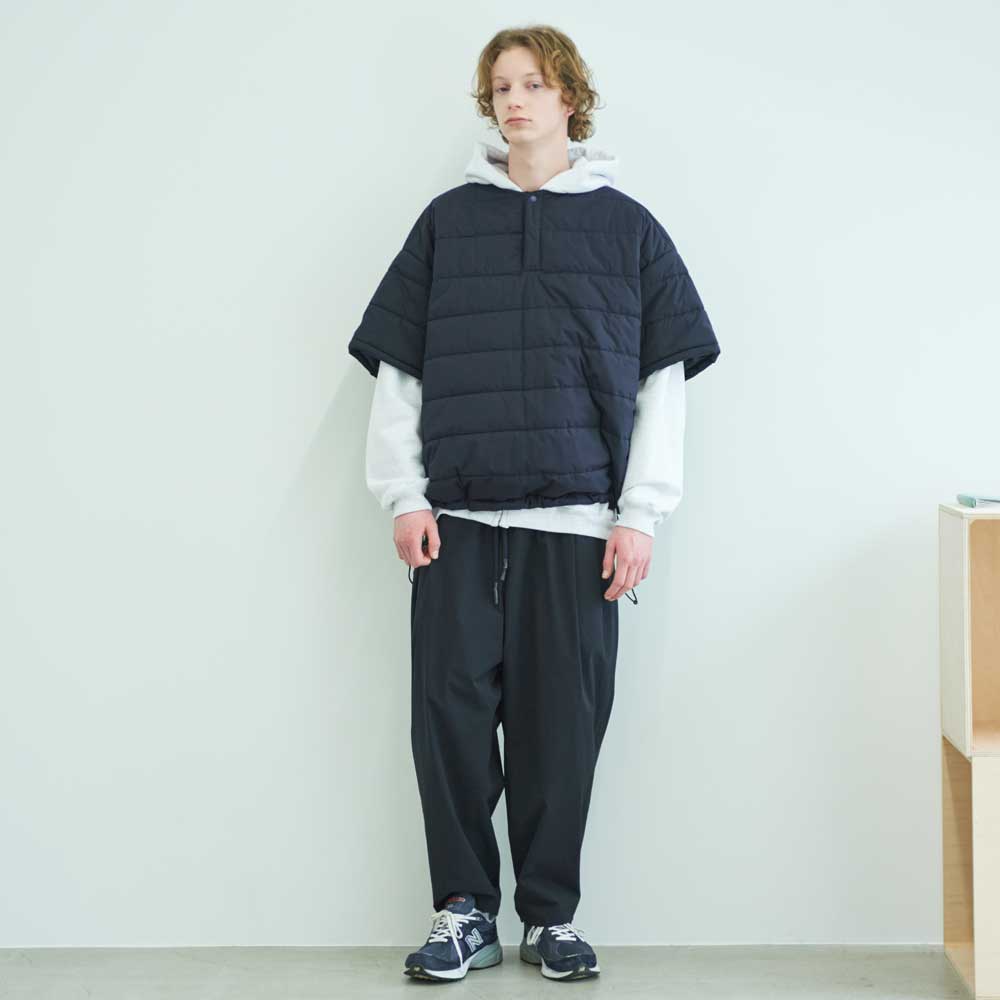 WIDE TWO TUCK PANTS(NYLON)