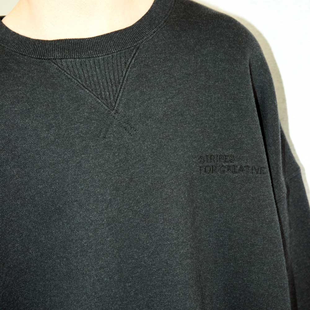 SFC CREW SWEAT(BLACK MELANGE)