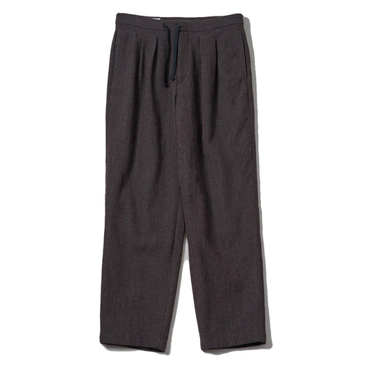 Wool Herringbone Easy Trousers