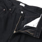 ブラック スビンコットン 13.5oz バギーデニム(BLACK)