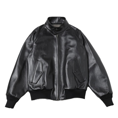 Leather Harrington Jacket