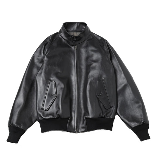Leather Harrington Jacket