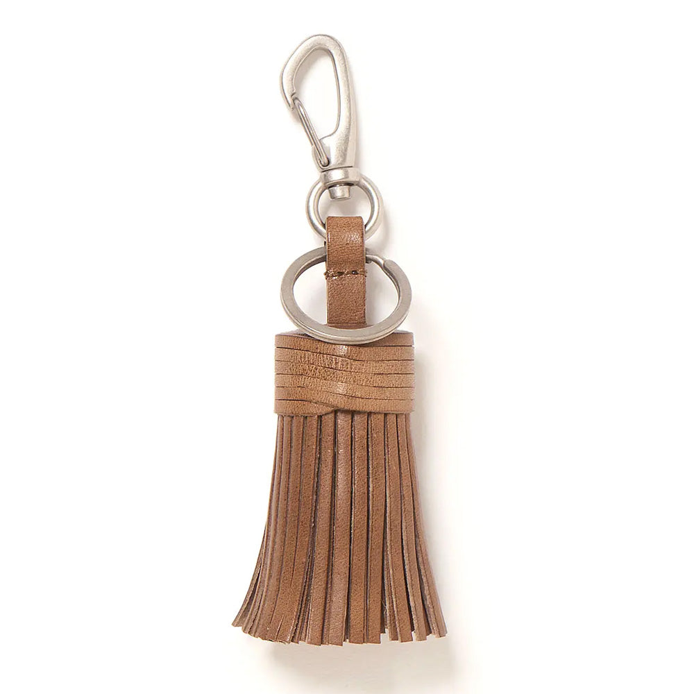 TASSEL KEY RING with HORSE LEATHER