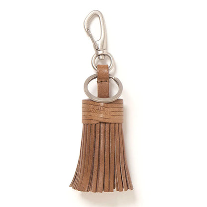 TASSEL KEY RING with HORSE LEATHER