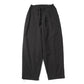 Cotton flannel tapered trousers