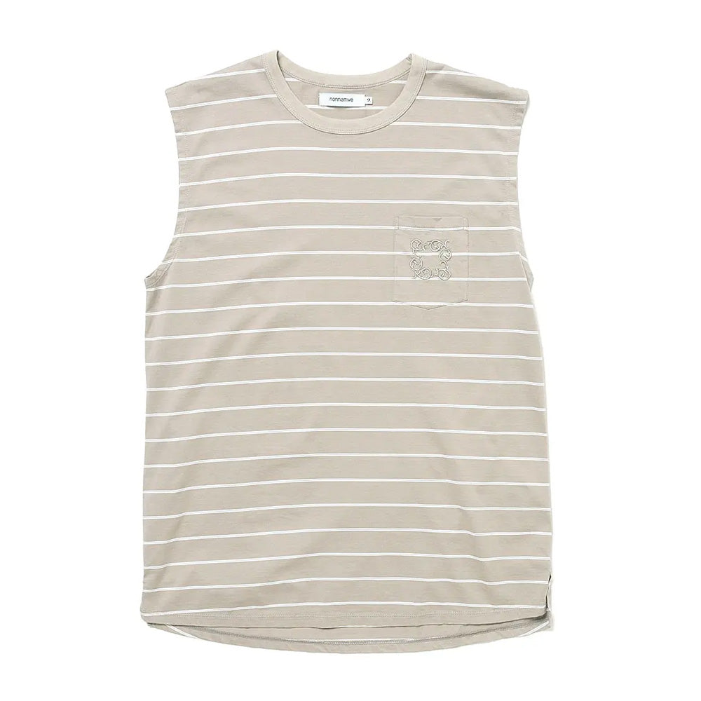 DWELLER N/S TEE BORDER COTTON JERSEY